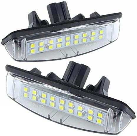 אורות לוחית רישוי LED של ינקוק תואמים ל- [Camry Aurion Avensis Echo Prius] [IS200/300 LS430 GS300/430/400 ES300/330 RX300/330/350] הובלת LED מלאה להחלפת מנורה לבנה החלפת מנורה מלאה